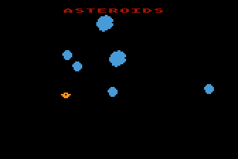 Asteroids Title Screen