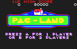 Pac-Land Title Screen
