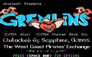 Gremlins Title Screen