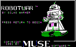 Robotwar Title Screen