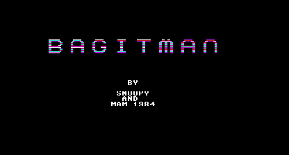 Bagitman Title Screen