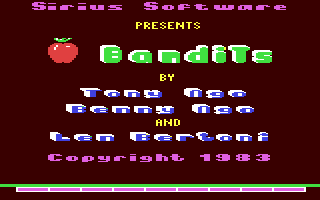 Bandits Title Screen