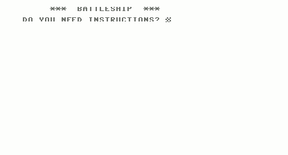 Battleship! Title Screen
