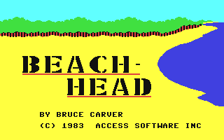 Beach-Head Title Screen