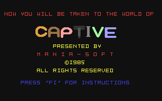 Captive Title Screen