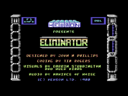 Eliminator Title Screen