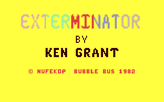 Exterminator Title Screen
