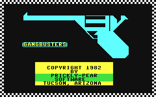 Gangbusters Title Screen