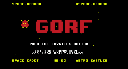Gorf, Title Screen