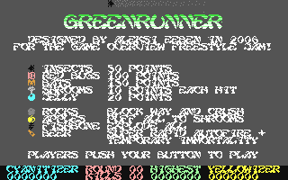 Greenrunner Title Screen