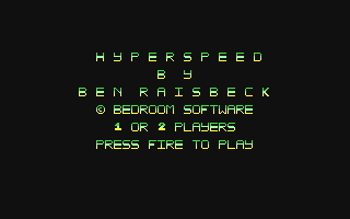 Hyperspeed Title Screen