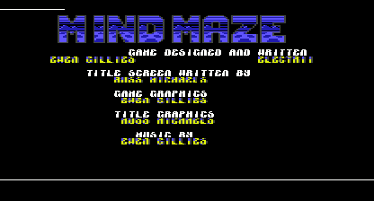 Mindmaze Title Screen