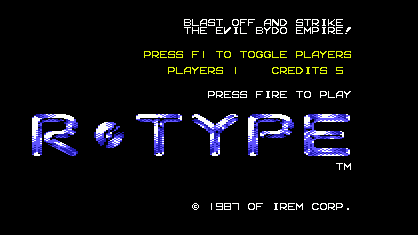 R-Type Title Screen