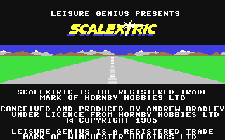 Scalextric Title Screen
