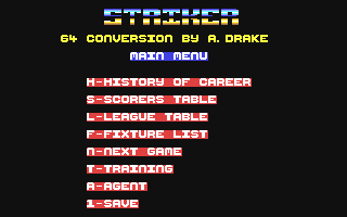 Striker Title Screen