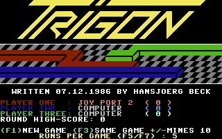 Trigon Title Screen