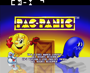 Pac-Panic Title Screen