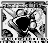 Asteroids Title Screen