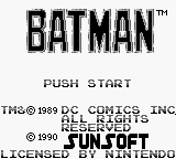 Batman Title Screen
