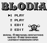 Blodia Title Screen