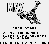Max Title Screen