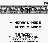 Pac-Attack Title Screen