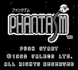 Phantasm Title Screen