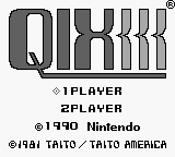 Qix Title Screen