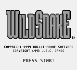 WildSnake Title Screen