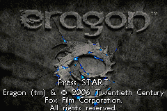 Eragon Title Screen