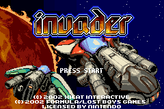 Invader Title Screen