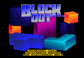 Blockout Title Screen
