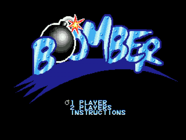 Bomber Title Screen