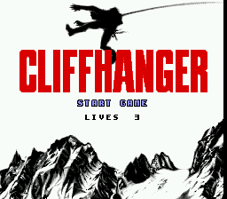 Cliffhanger Title Screen