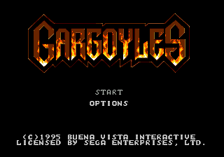 Gargoyles Title Screen