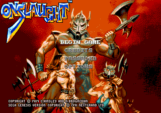 Onslaught Title Screen