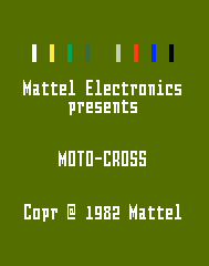 Motocross Title Screen