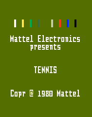 Tennis Title Screen