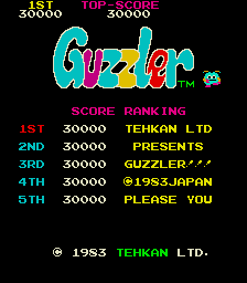 Guzzler Title Screen