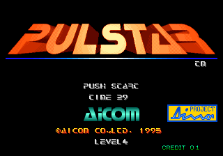 Pulstar Title Screen