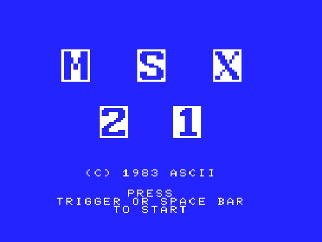 MSX21 Title Screen
