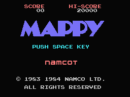 Mappy Title Screen