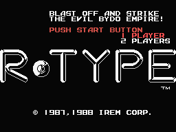 R-Type Title Screen