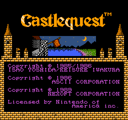 Castlequest Title Screen