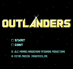 Outlanders Title Screen