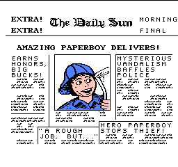 Paperboy Title Screen