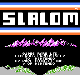 Slalom Title Screen