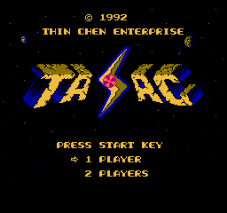 Tasac Title Screen