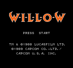 Willow Title Screen