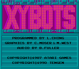 Xybots Title Screen